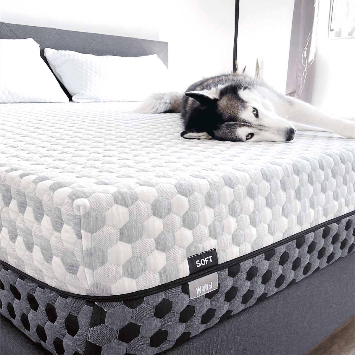 Layla Copper Infused Memory Foam Mattress Queen|Flippable Between Firm & Medium Soft Comfort