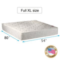 Legacy Double-Sided Full Extra Long Size Mattress Only with Mattress Cover Protector Included - Orthopedic, Innerspring coils, Fully Assembled, Long Lasting Comfort by Dream Solutions USA