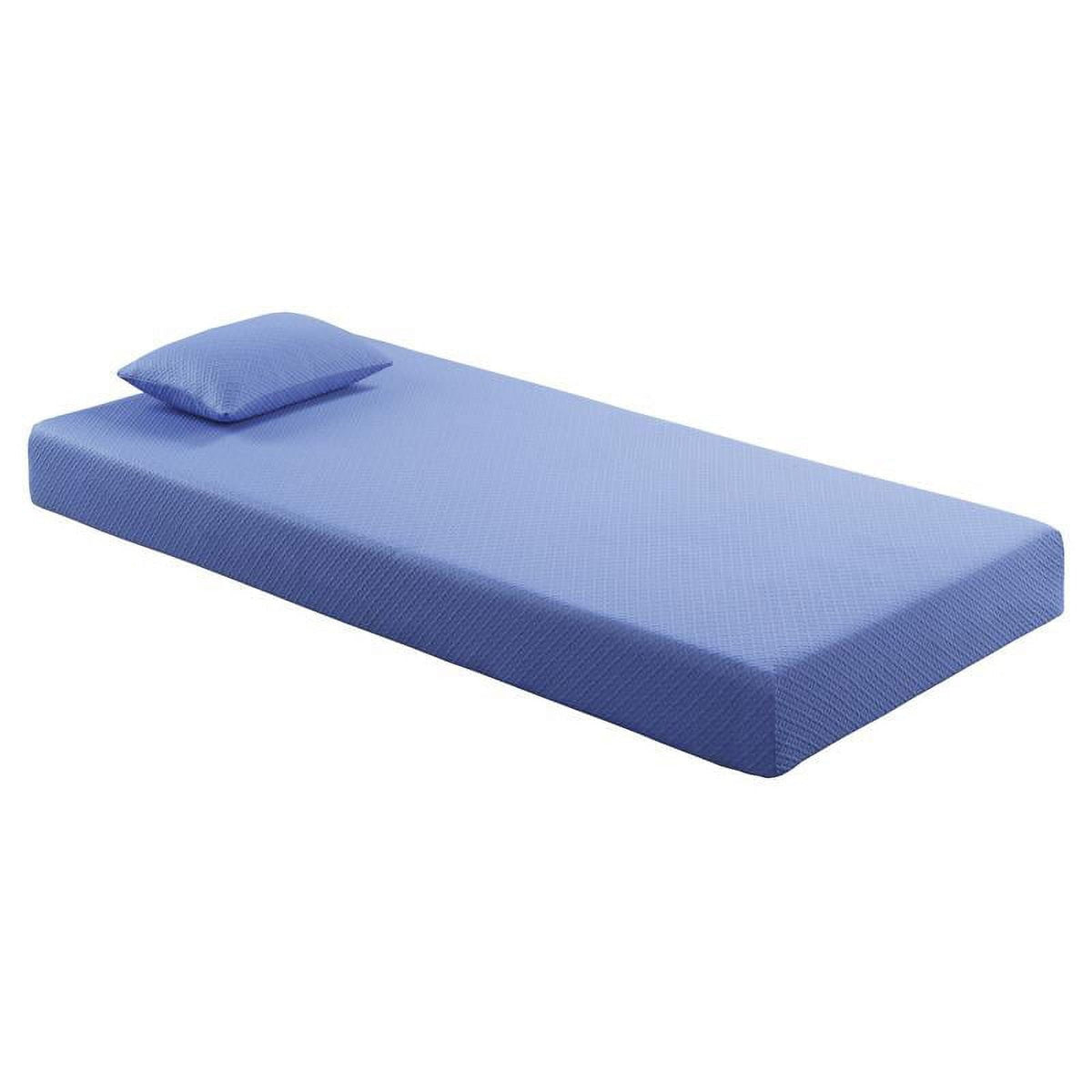 Lexicon Homelegance Bedding 7 Modern Fabric Twin Mattress Set in Blue