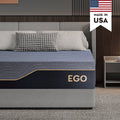 MLILY Ego Black 14 inch Queen Memory Foam Mattress, Gel Mattress in Camcorder Box, Medium