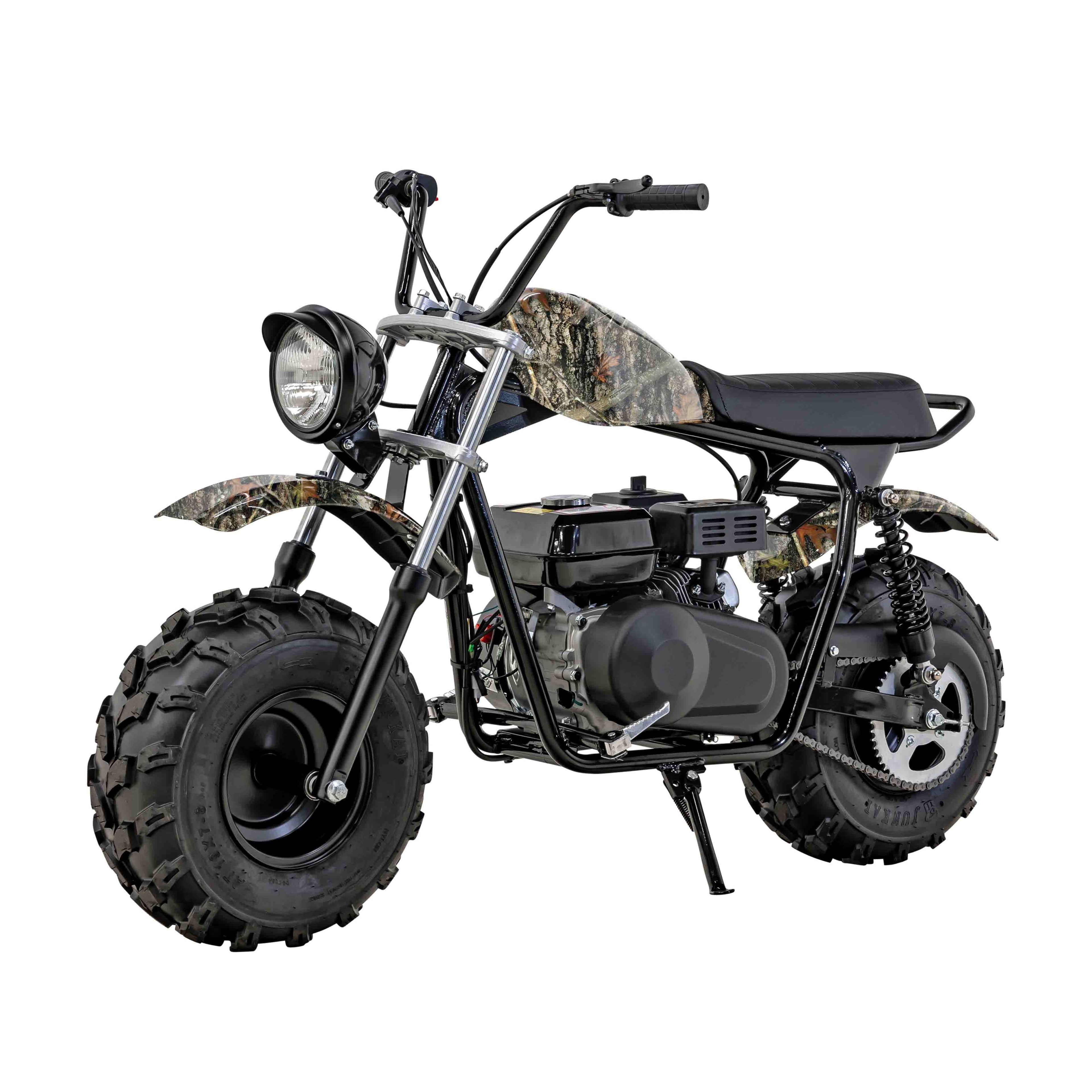 Massimo Minibike 196cc 7.5HP 4 Stroke, Gas Powered, Trail Bike, Off Road, Gasoline Powered Motorcycle MB200S -(Camo)