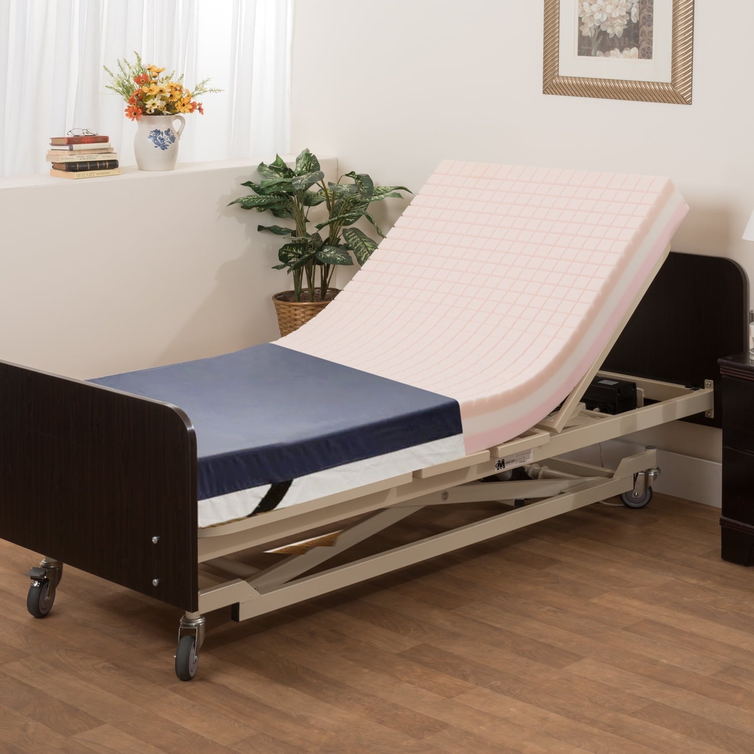 Medacure Pressure Redistribution Hospital Bed Mattress - 3 Layer Memory Foam - 76 x 36 x 6