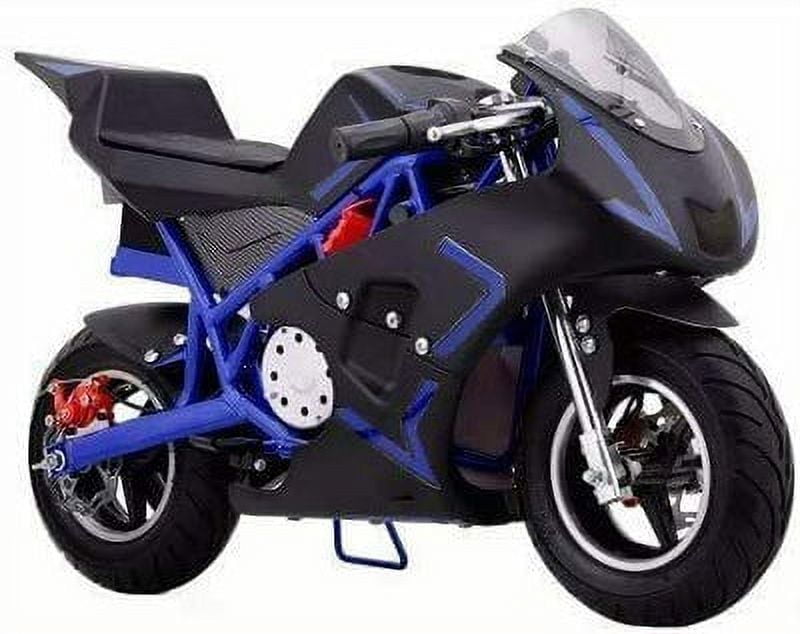 Mini Gas Power Pocket Bike Motorcycle for Kids, 40CC 4-Stroke Ride Display Toys, Dual Brake, Max Speed 20 Mph, Max Weight 165 LB, Max Speed 18Mph, Age 8+