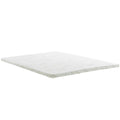 Modern Contemporary Urban Design Bedroom Queen Size 2inch Memory Foam Mattress, White, Fabric