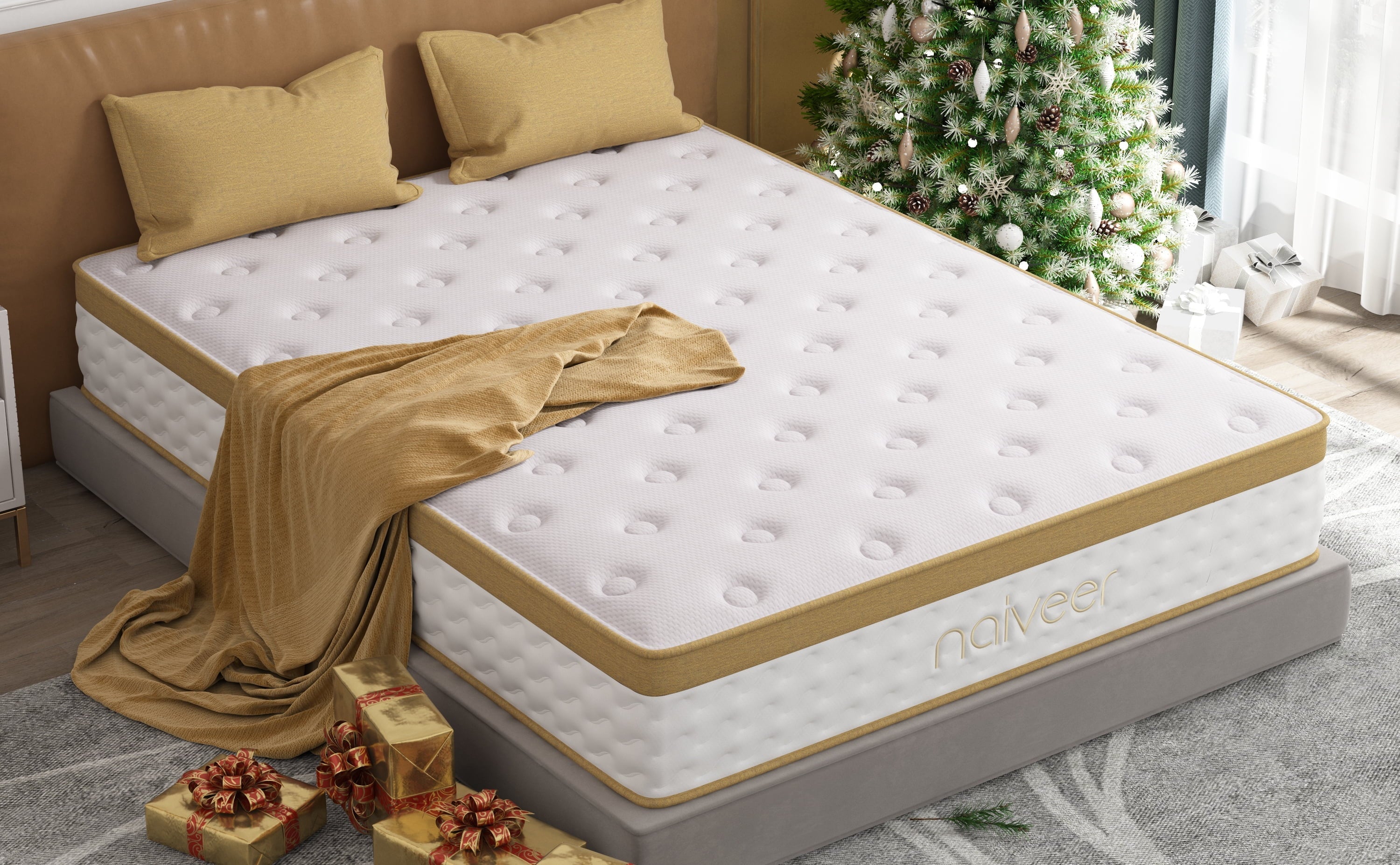 Naiveer 10 Inch Twin Mattress Medium Firm Memory Foam Twin Size Mattresses in Camcorder Box