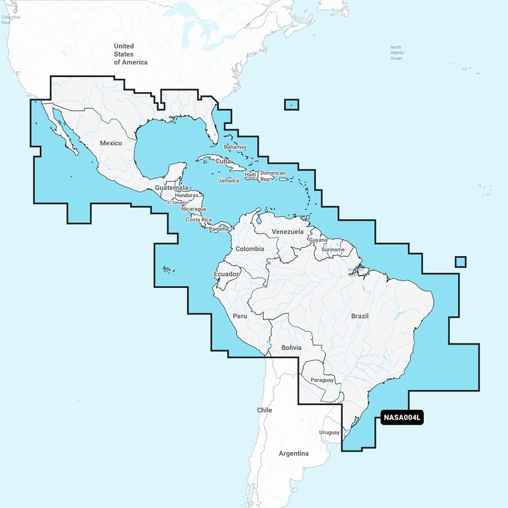 Navionics+ NASA004L - Mexico, Caribbean Display Brazil | Bundle of 2