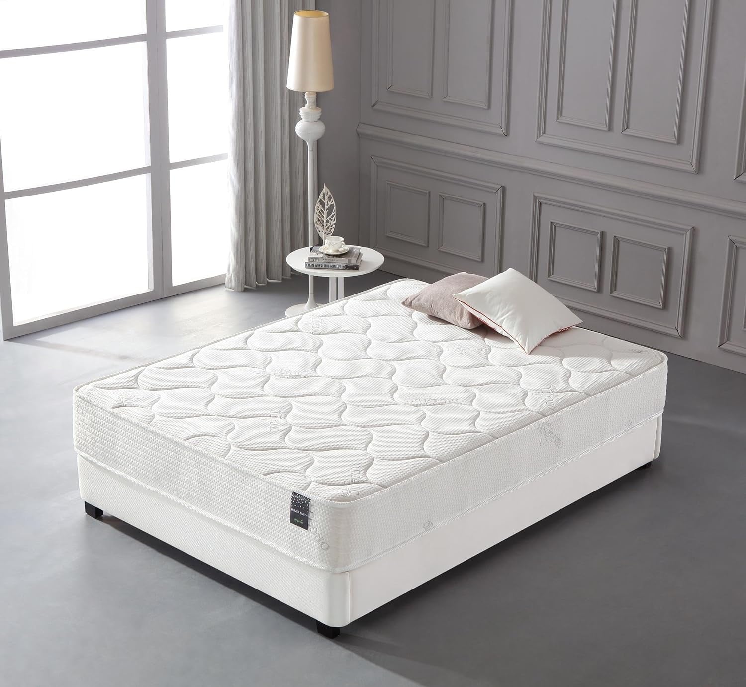 Organic Cotton 10 Inch Comfort Firm Sleep Cool Memory Foam Pocket Spring Mattress Green Foam Certified Queen Size