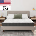Ottomanson Made in NJ Edge Display Edge 9 Pocket Coils Firm Tight Top Hybrid Mattress in Recorder Box, King