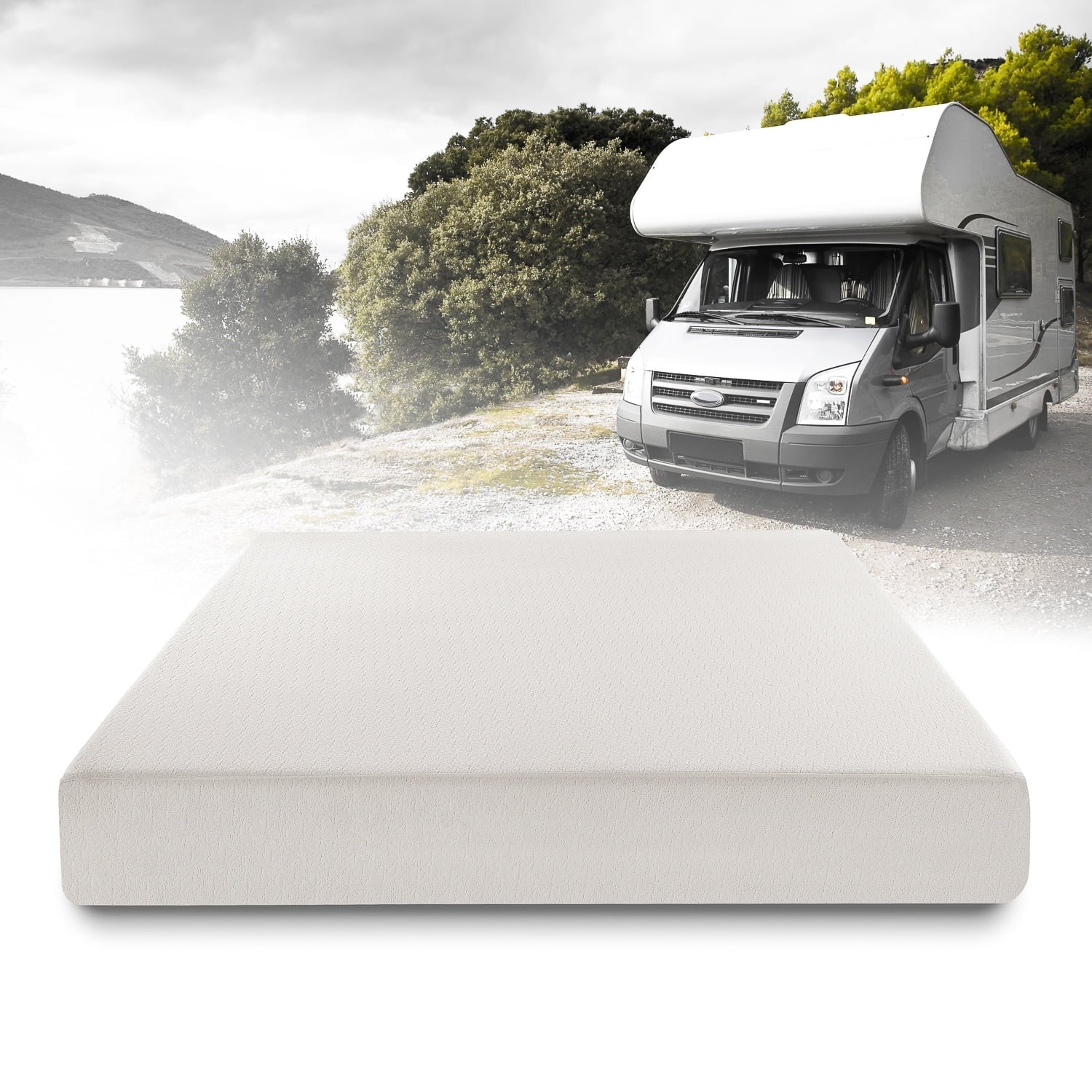 Priage 8-inch Short Queen-size RV Memory Foam Mattress