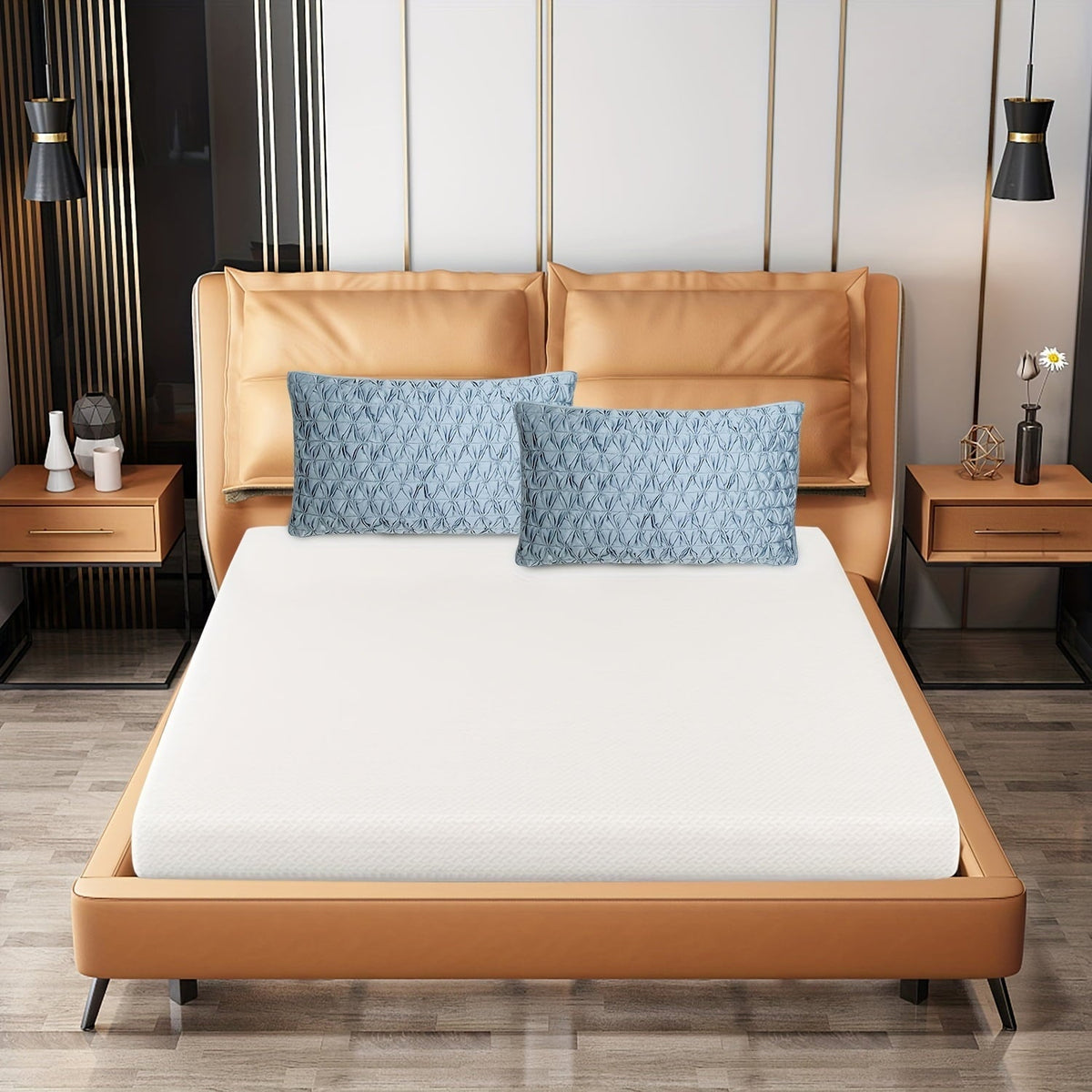 Queen Mattress 8 Inch Mattress Memory Foam Mattress Medium-Firm Mattress Breathable Bed Mattress with Removable Washable Mattress Cover for Pressure Relief & Cool Gel Mattress in Box, White
