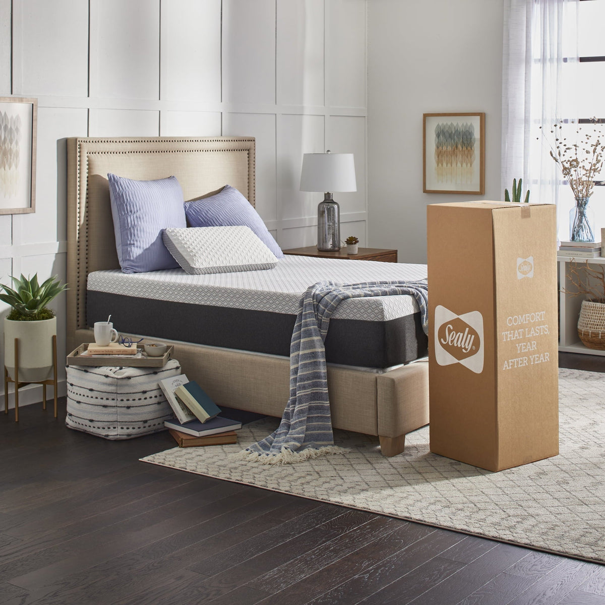 Sealy 12 Cool & Clean Hybrid Mattress, Queen
