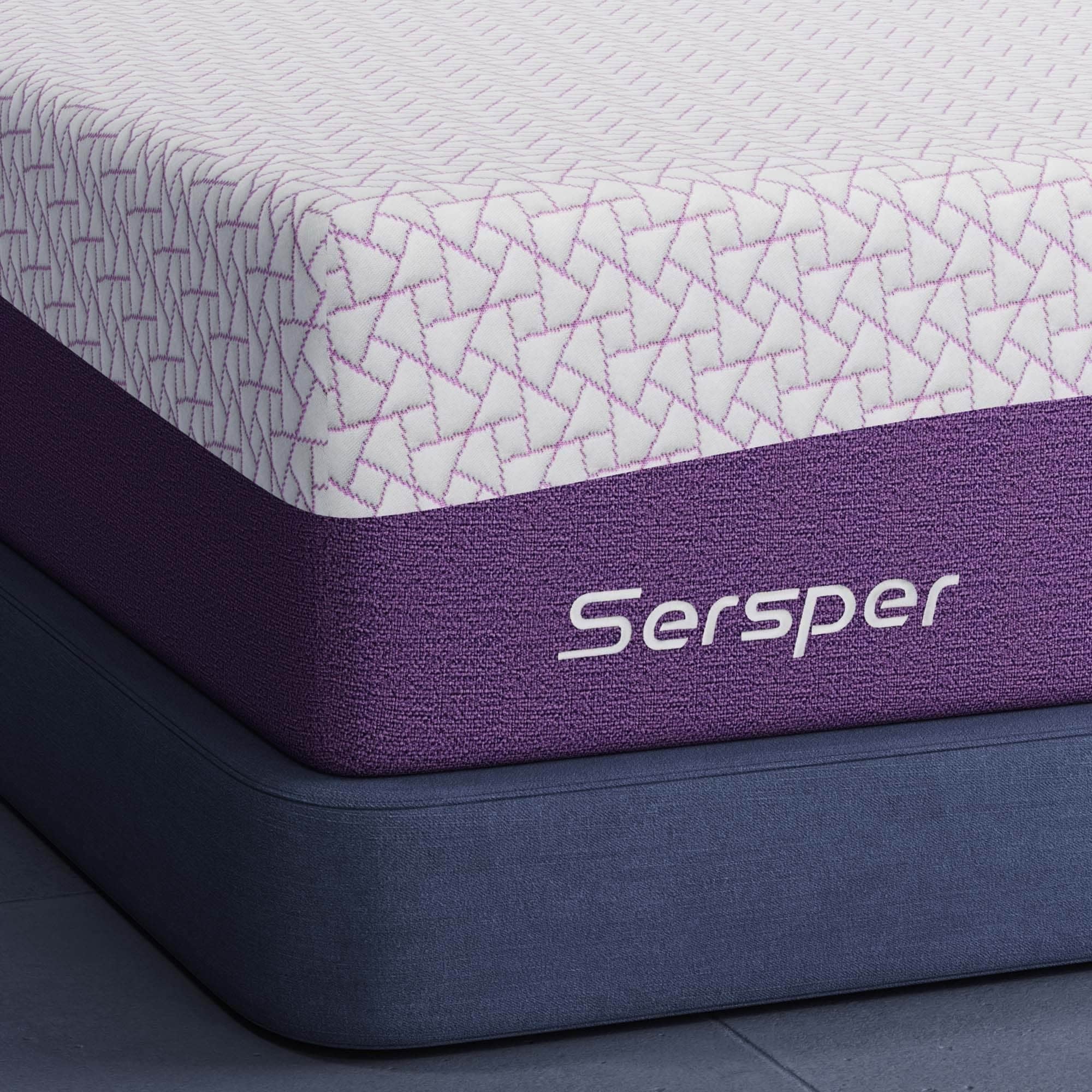Sersper 12 inch Memory Foam Mattress,Medium Firmness,Suitable for Adjustable Bed Queen