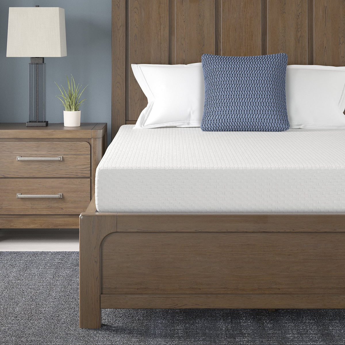 Signature Design by Ashley 8 Inch Chime Medium Firm Memory Foam King Mattress