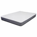 SpaceMaster 12 Twin Gel Memory Foam Mattress - White with Grey Border