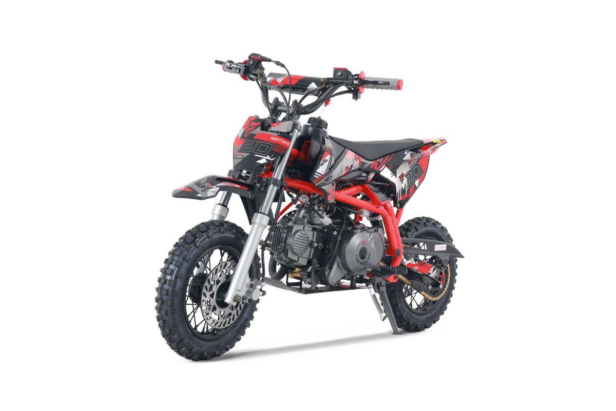 TAO MOTOR 107cc DB-20 Kids Dirt Bike Electric Start 10inch wheels - Red