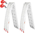 TUFFIOM 2PCS 7ft Aluminum Truck Ramps, 1500 lbs Folding Loading Ramps for /Motorcycle/Lawn Mower/Snow Blower