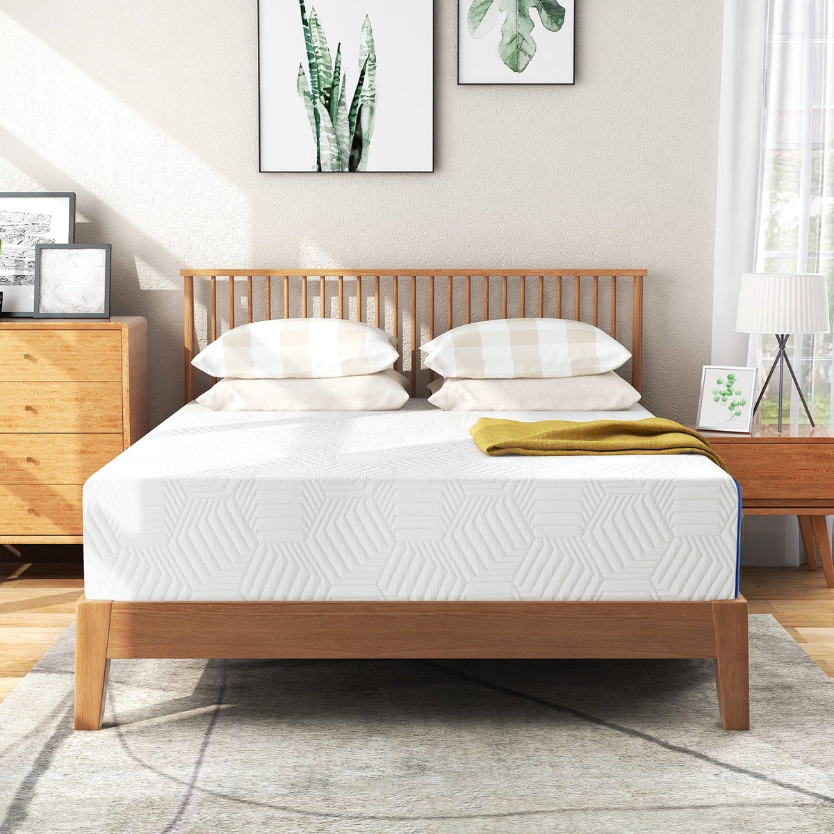 Twin XL Mattress, 12 inch Gel Memory Foam Mattress Bed in Recorder Box, Twin XL Size