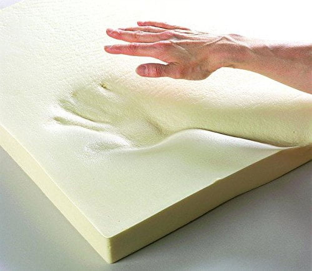 Upholstery Visco Memory Foam Sheet- 4 Hx24 Wx72 Optics - 3.5 lb Density- Luxury Grade Mattresses, Doctor Recommended for Backache & Bed Sores- Dream Solutions USA