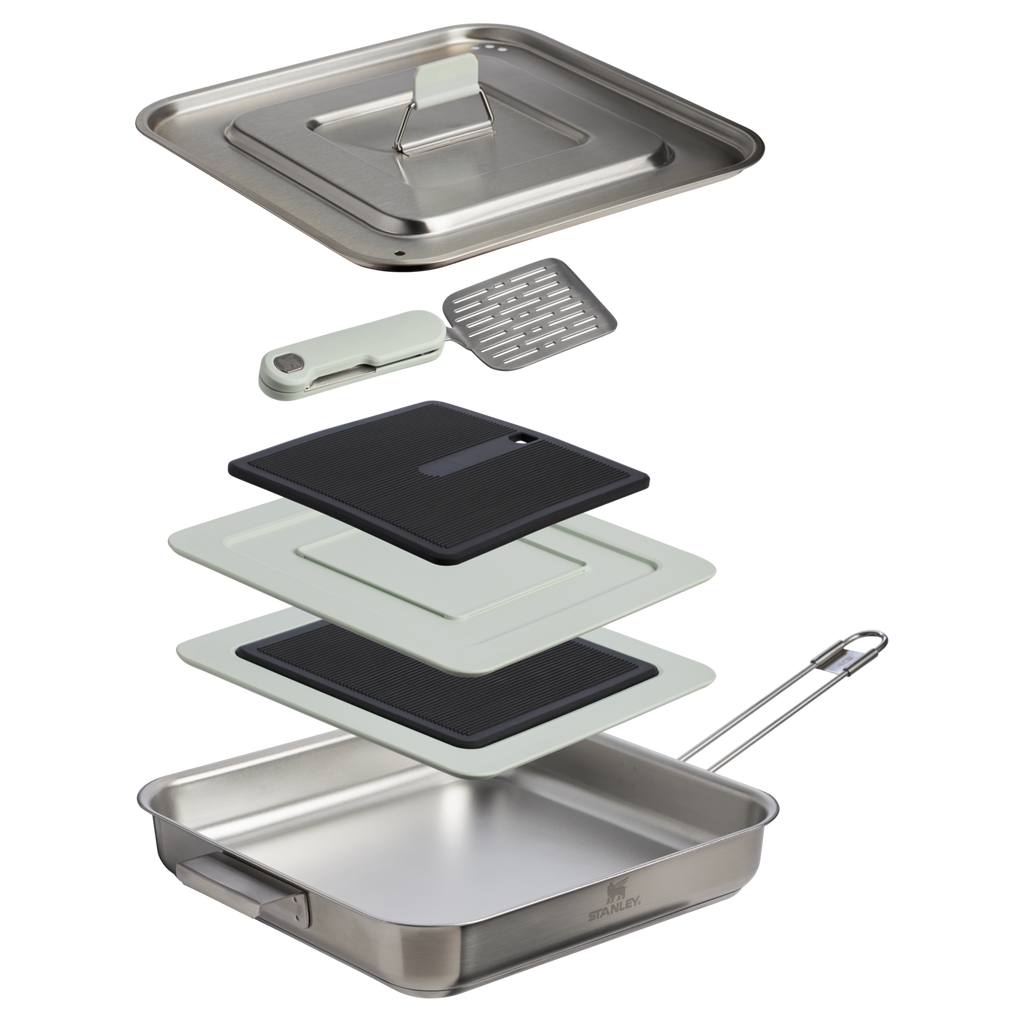 The Wildfare Pro Square Pan Cookset 5-piece set D087Z