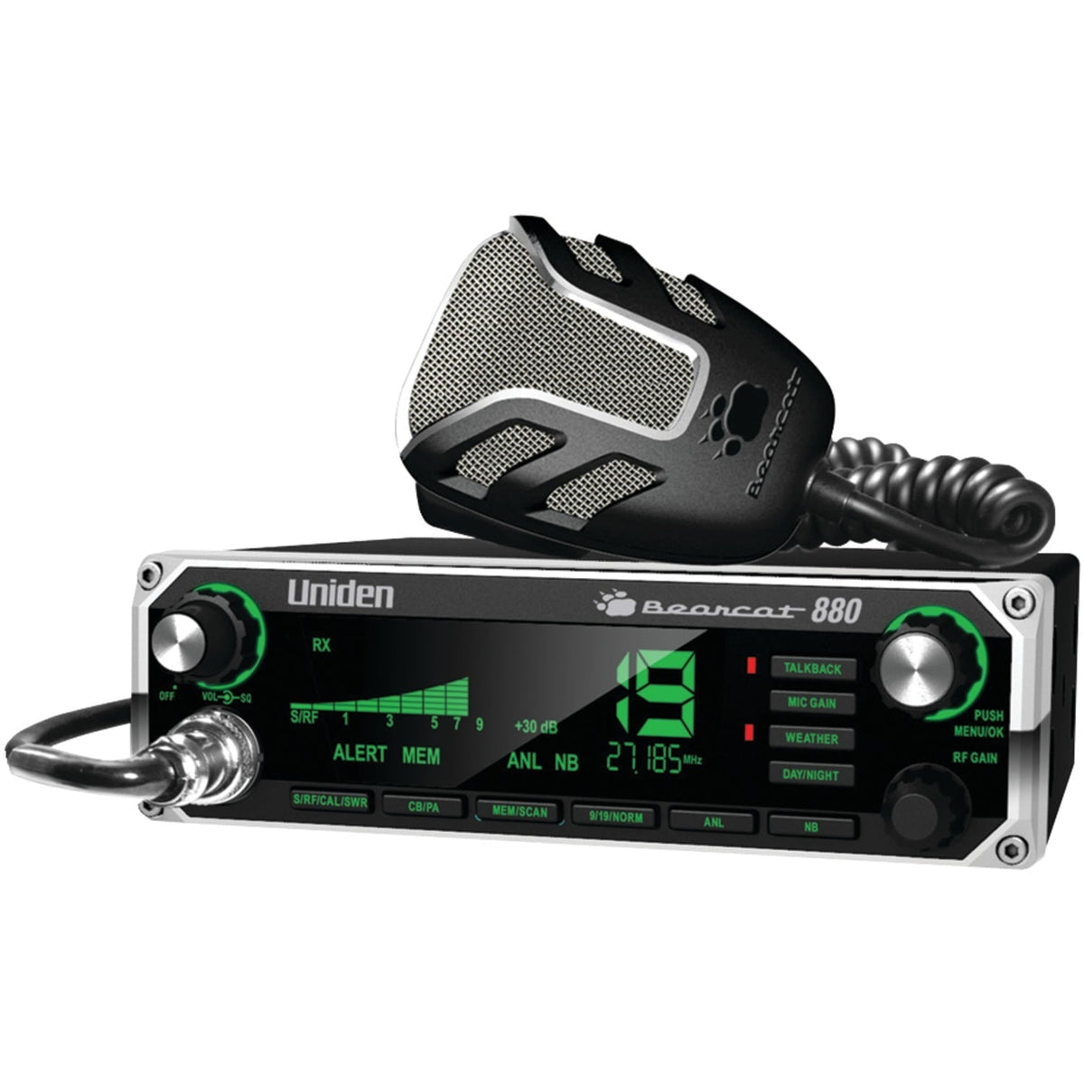 Uniden Bearcat 980SSB CB Radio with SSB & BC7 Accessory CB/Scanner Speaker, 843631170014