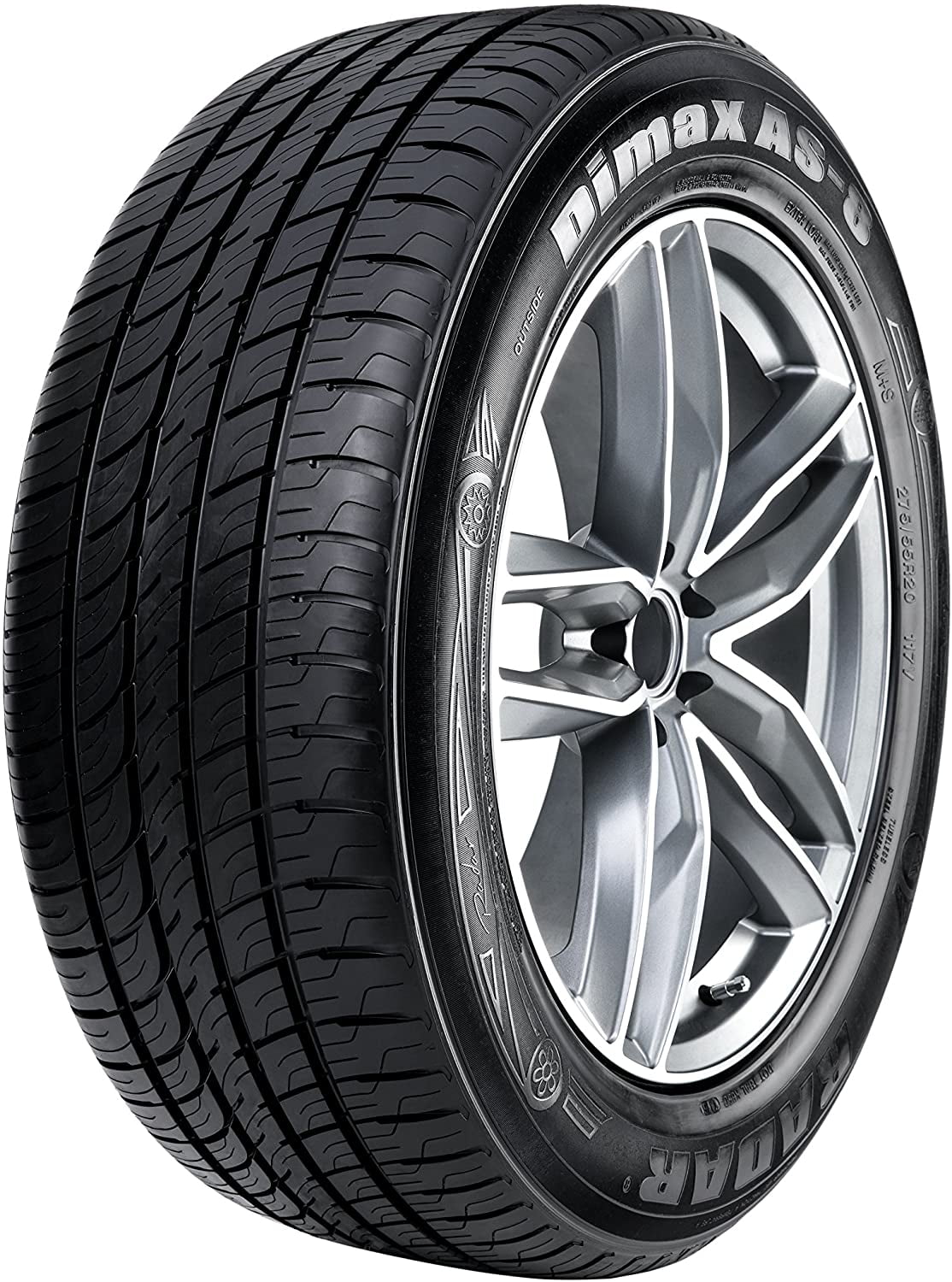 Radar Dimax AS-8 255/50R20 109V Passenger Tire Fits: 2011-19 Ford Explorer XLT, 2006-09 Chevrolet Trailblazer SS