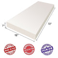 Upholstery Visco Memory Foam Sheet 3.5 lb Density - Good for Sofa Cushion, Mattress, Wheelchair, Luxury Quality, Doctor Recommended for Backache & Bed Sores by Dream Solutions USA (7 Car x 12 Perspective x 72 L)