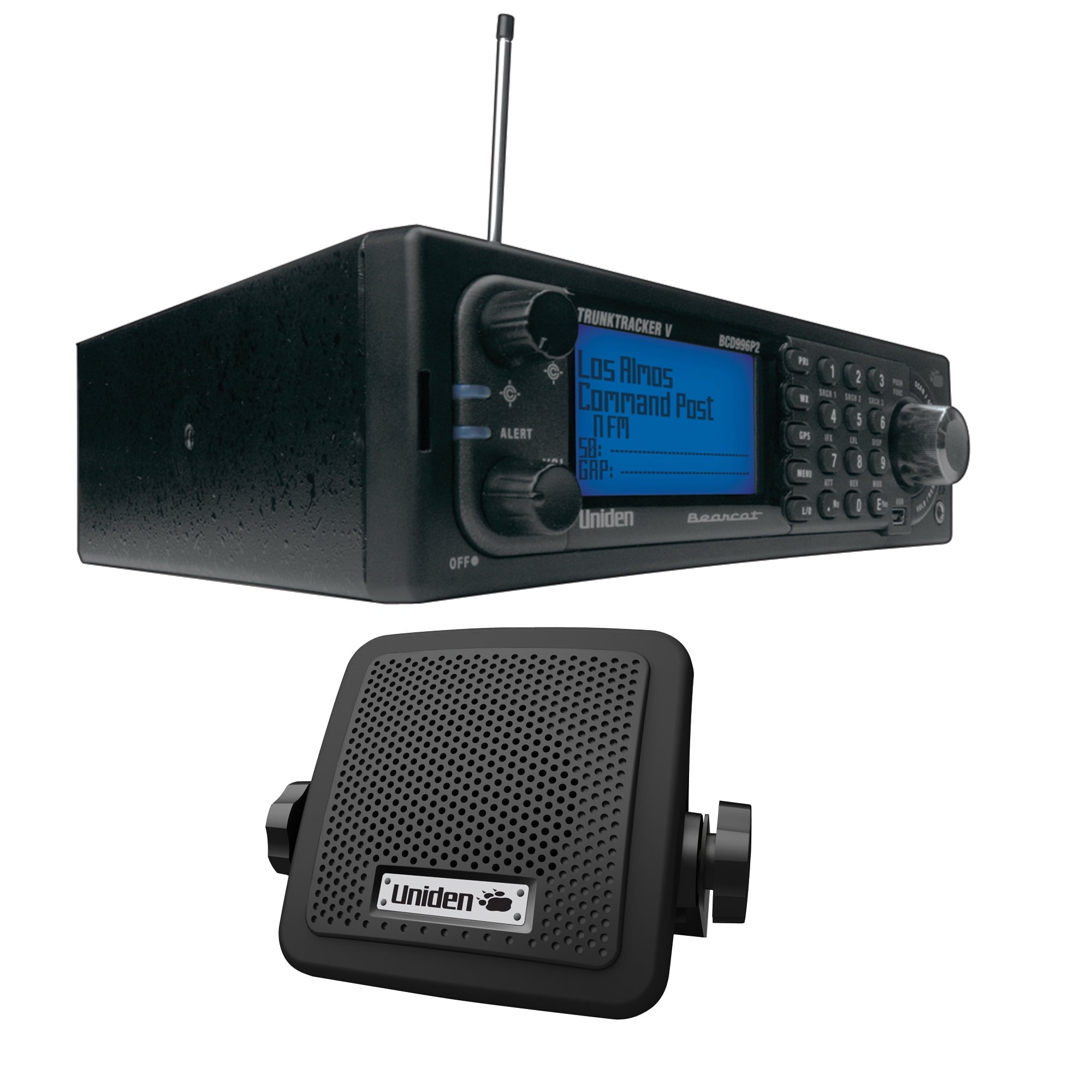 Uniden BCD996P2 TrunkTracker Perspective Digital Mobile Scanner & BC7 Accessory CB/Scanner Speaker