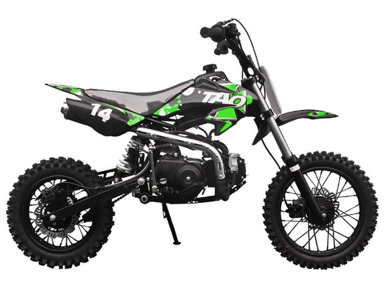 Tao Motor DB14 Dirt Bike Semi-Automatic Off Road 110cc Motocross Gas Dirt Bike for youth and kids - Green