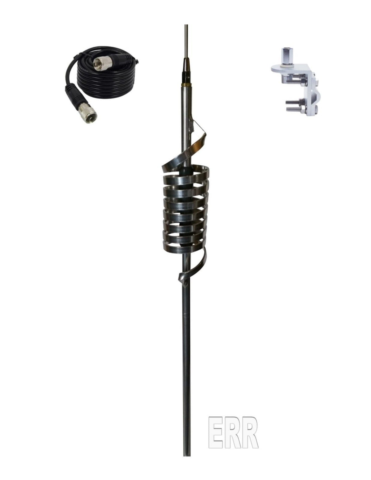 Monkey Made MM9 CB Radio Antenna, LONG Shaft, 18FT COAX, BRACKET & STUD