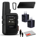 Garmin inReach Mini 2 Satellite Communicator (Black) with Power Adapters