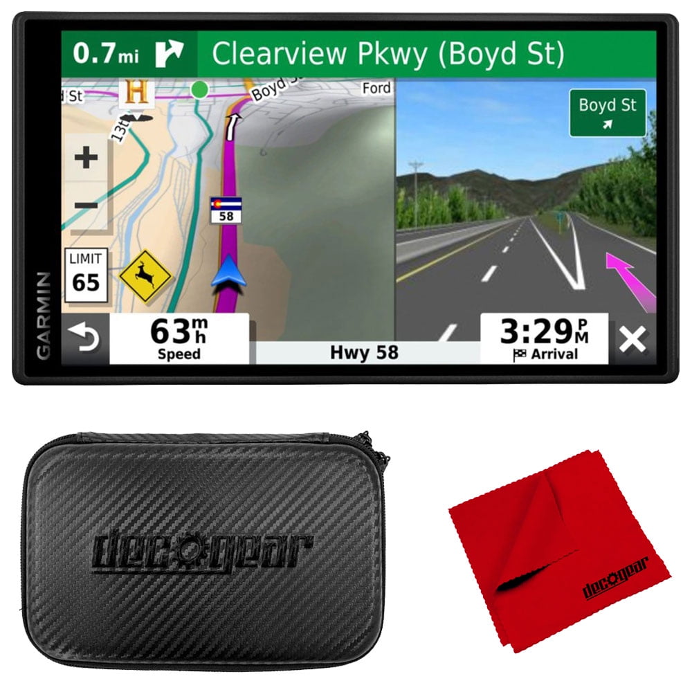 Garmin DriveSmart 55 & Traffic 5.5 Display GPS Navigator with 7 EVA Case Bundle