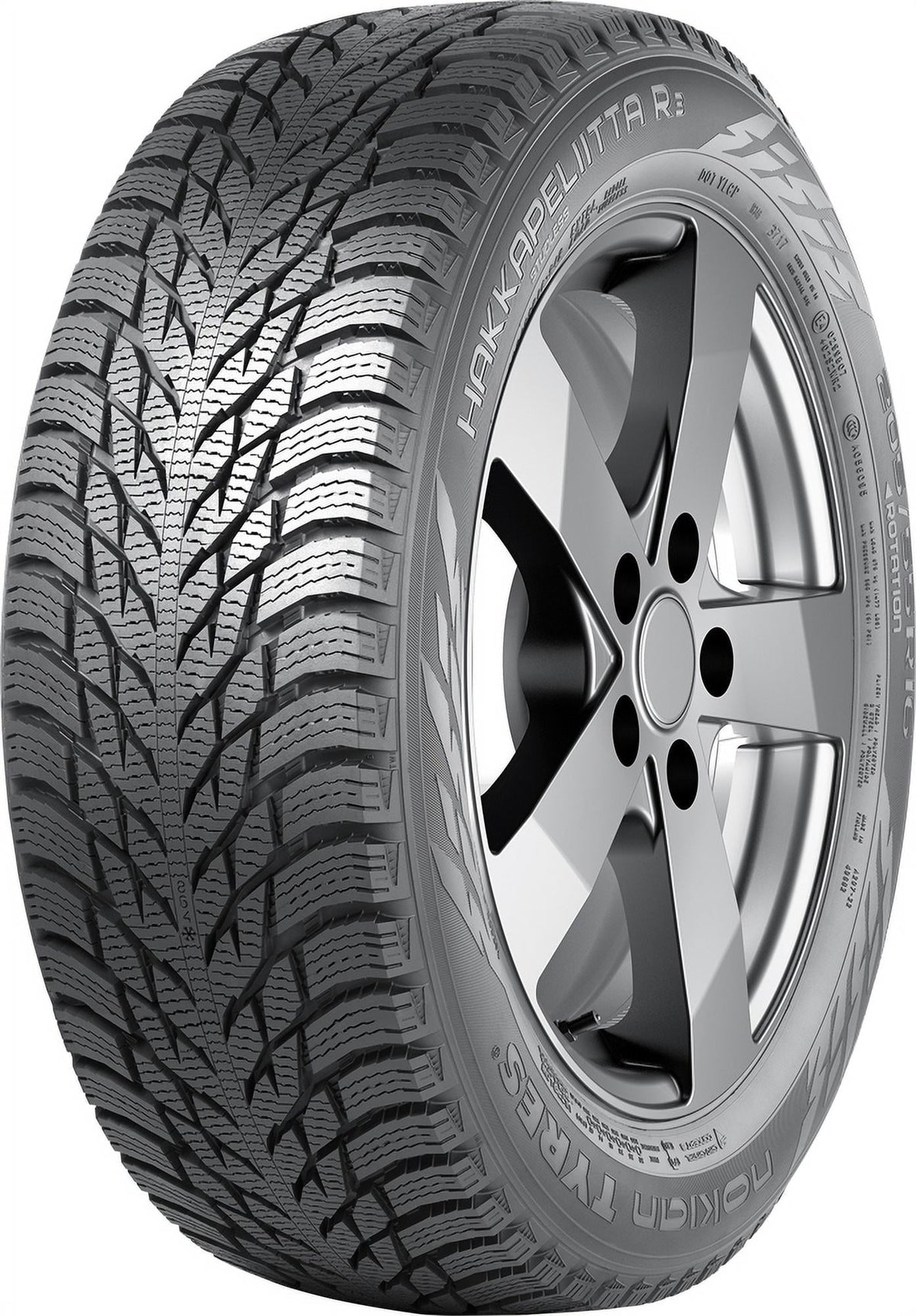 Nokian Hakkapeliitta R3 SUV Winter 235/50R18 101R XL SUV/Crossover Tire Fits: 2013-19 Ford Escape Titanium, 2013-15 Chevrolet Malibu LTZ