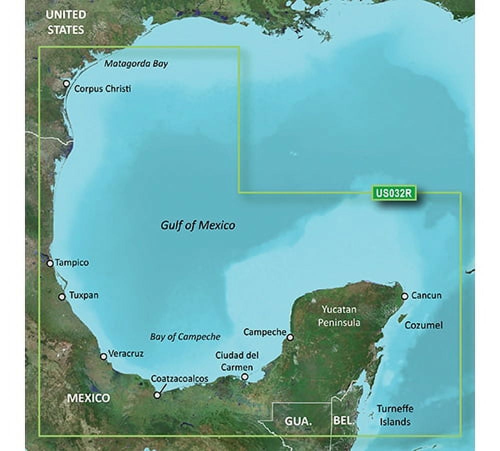 Garmin 010-C0733-00 Bluechart g2 vision VUS032R Southern Gulf of Mexico New