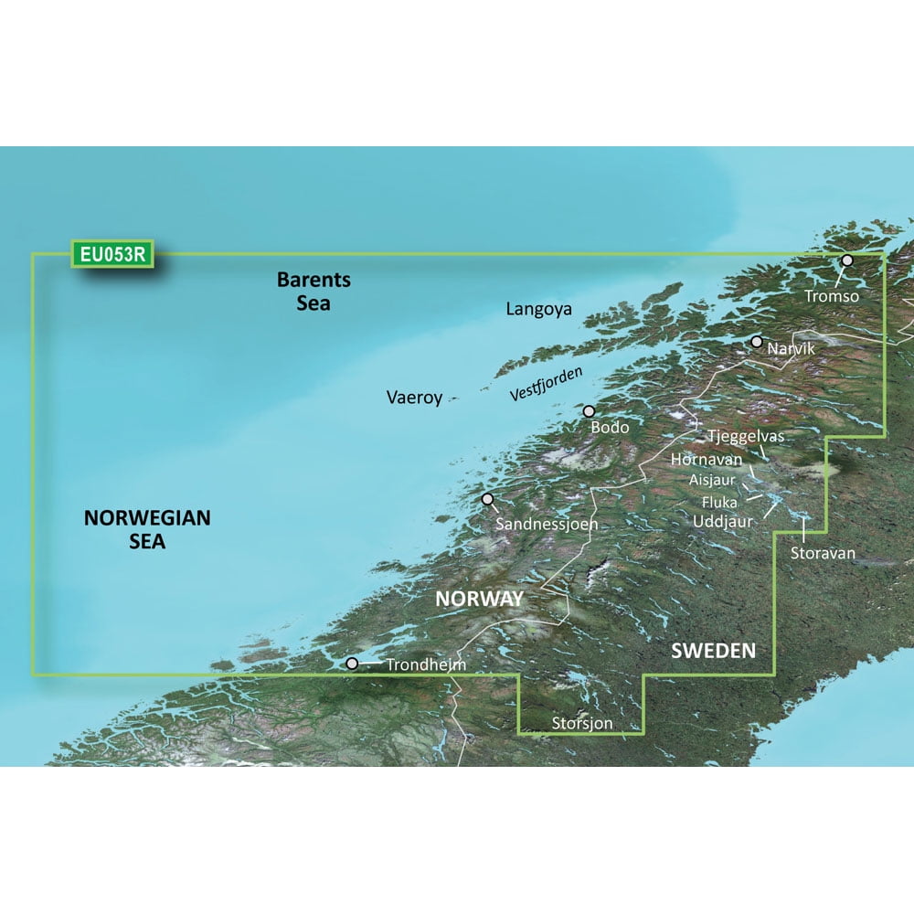 Garmin BlueChart? g3 Vision? HD - VEU053R - Trondheim - Troms? - microSD?/SD?