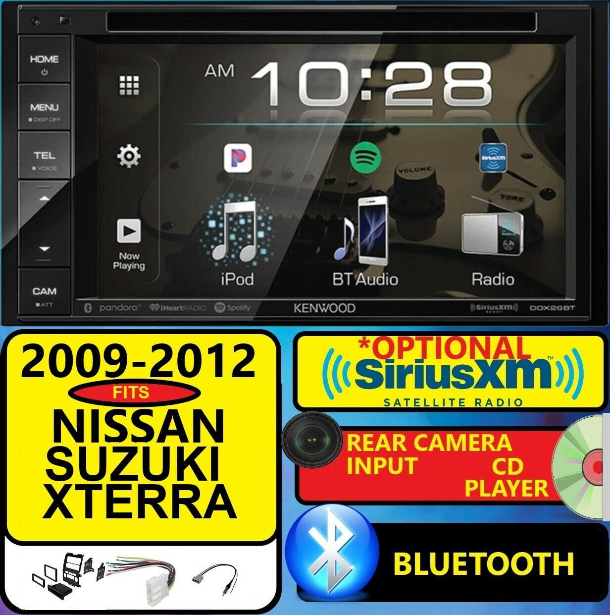 07 08 09 10 11 12 GPS NAVIGATION DVD BLUETOOTH Stereo Radio OPTIONAL SIRIUSXM