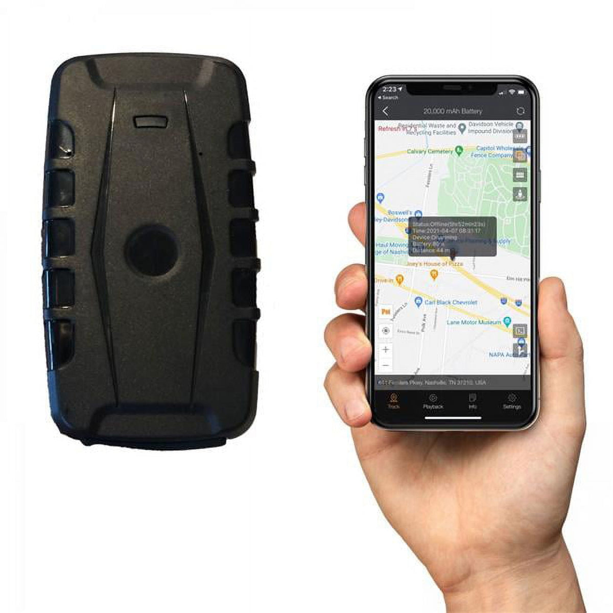 KJB Security ITrail Endurance GPS Tracker with Long Life Battery