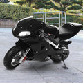 zhikuangxia Ride Screen Bike,49cc 2 Stroke Pocket Bike for Kids 2 Wheels Motorcycle with Dual Headlights,for 7-15 Years Old Kids.Racing Max Speed 30KM/H